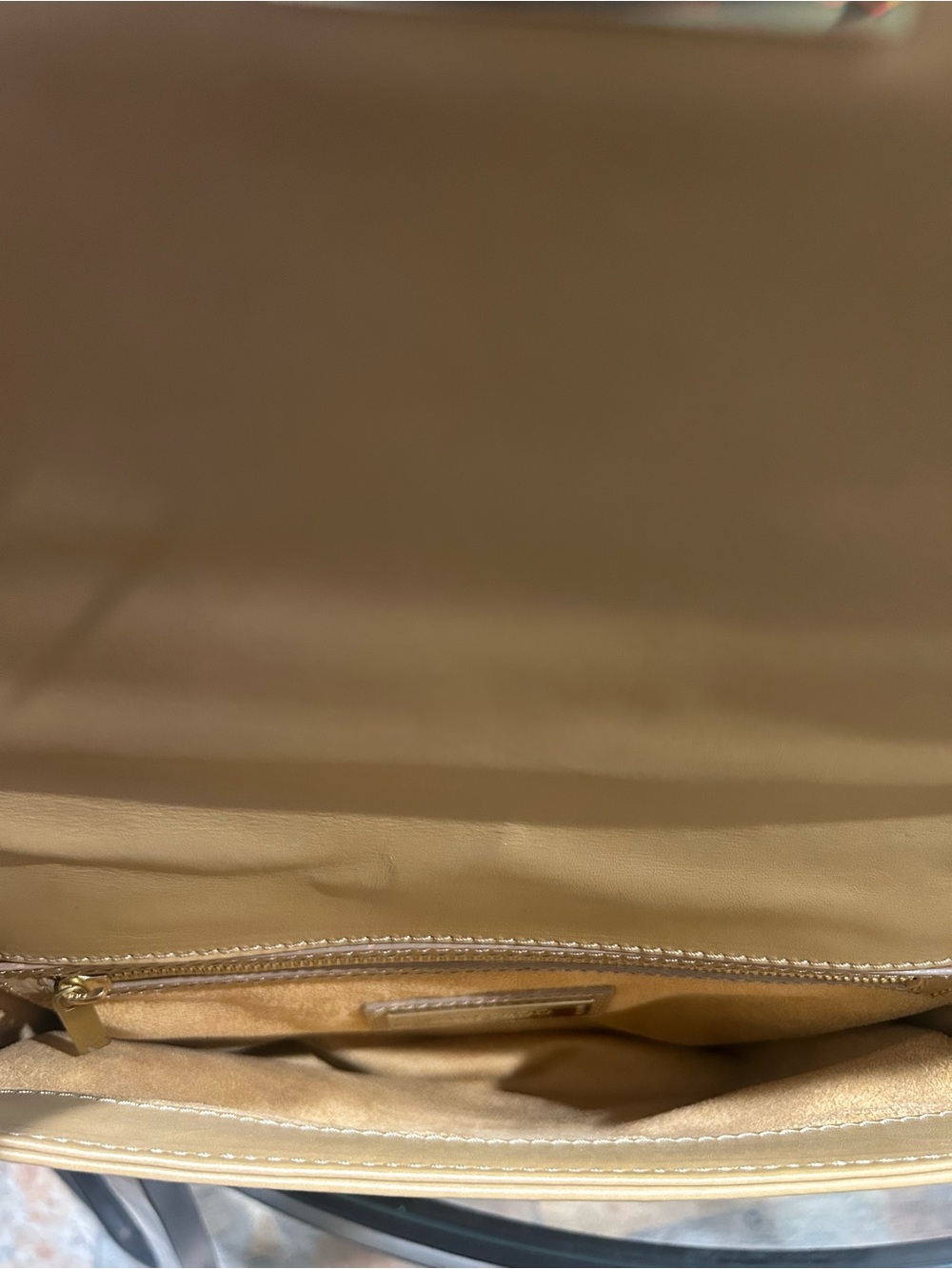 Jimmy Choo Beige and Black Quilted Shoulder Bag (Clutch) with Gold-Tone Hardware - Picture 7 of 10